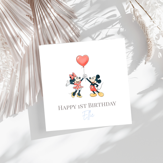 Birthday Love  - personalisierte Geburtstagskarte
