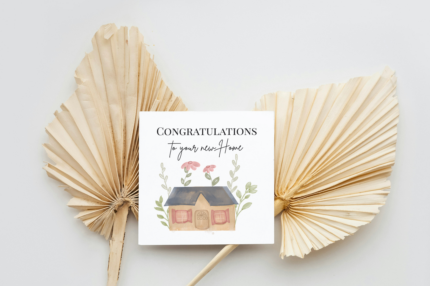 Congratulations to your new Home - Personalisierte Umzugskarten