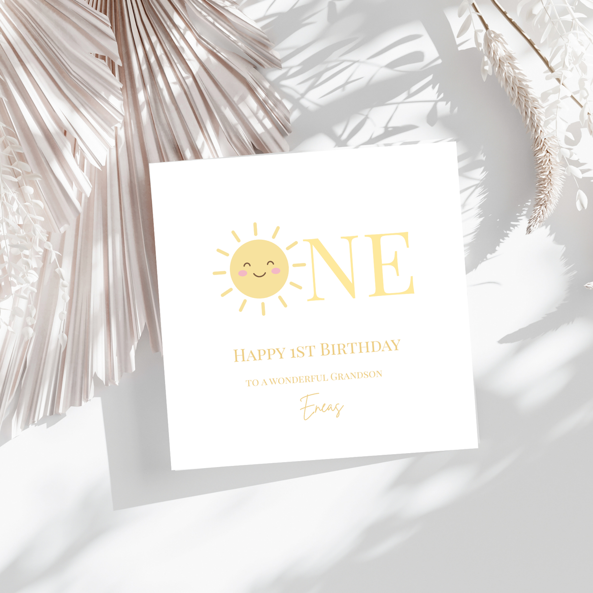 Little Sunshine One  - personalisierte Geburtstagskarte