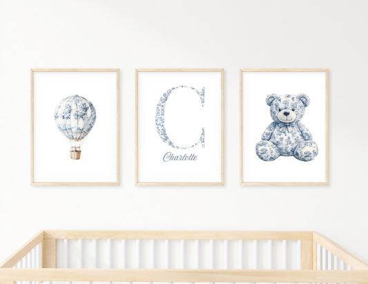 Personalisiertes Kinderzimmer Poster Set