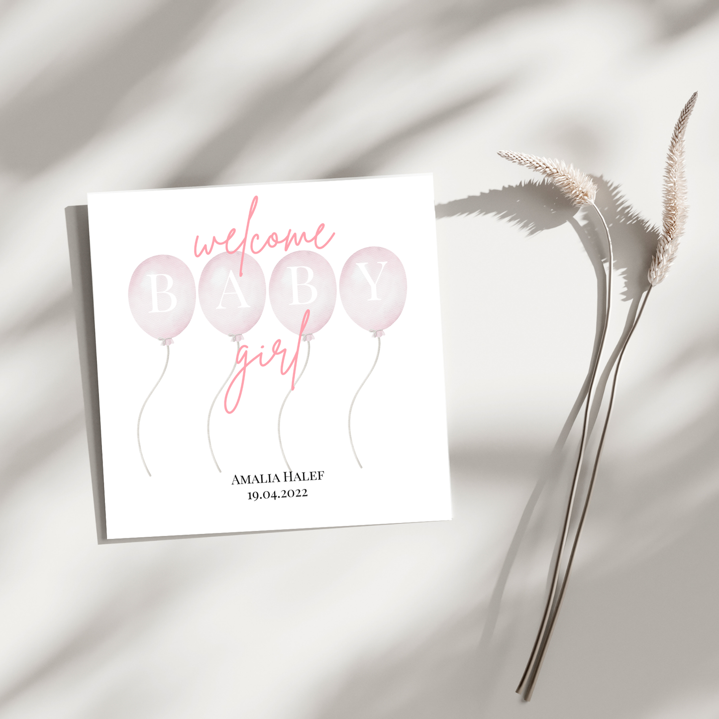 Welcome Baby ...  - Personalisierte Geburtskarte
