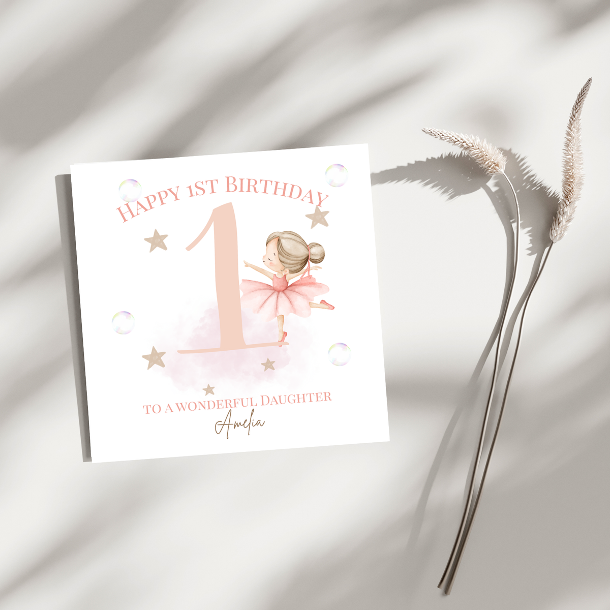 Little Ballerina - 1. Geburtstagskarte