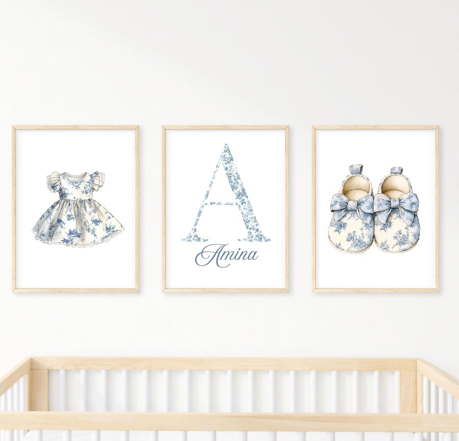 Personalisiertes Kinderzimmer Poster Set