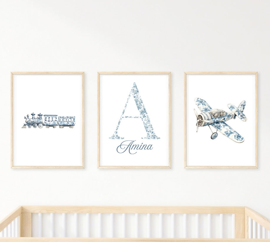 Personalisiertes Kinderzimmer Poster Set