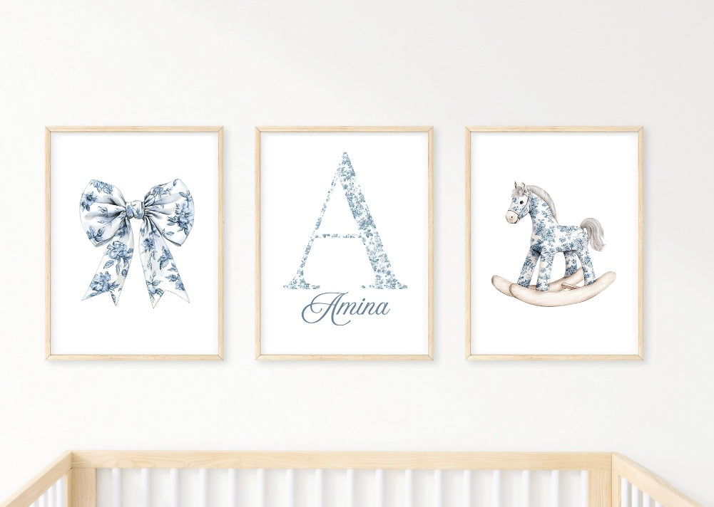 Personalisiertes Kinderzimmer Poster Set