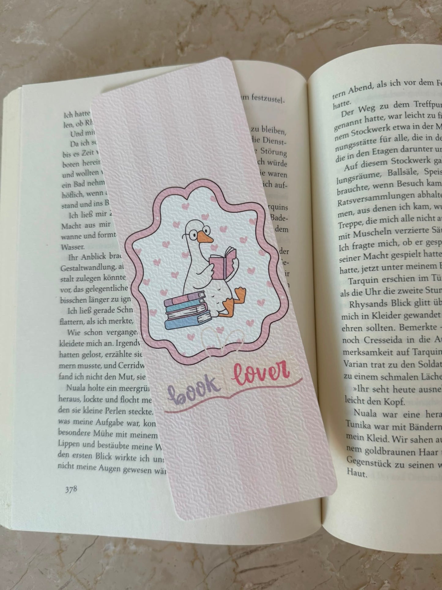 Book Lover - Cute Goose- Bookmark