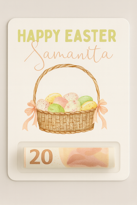 Personalisierte Oster Geldgeschenkkarte