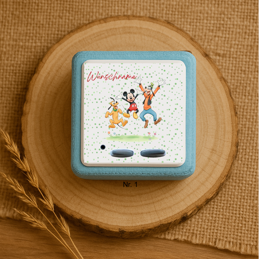 Personalisierte Toniebox Schutzfolie mit Namen - Mickey Mouse & Friends