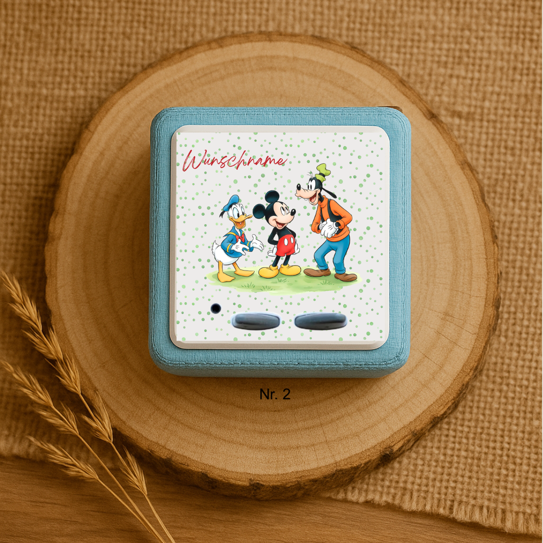Personalisierte Toniebox Schutzfolie mit Namen - Mickey Mouse & Friends