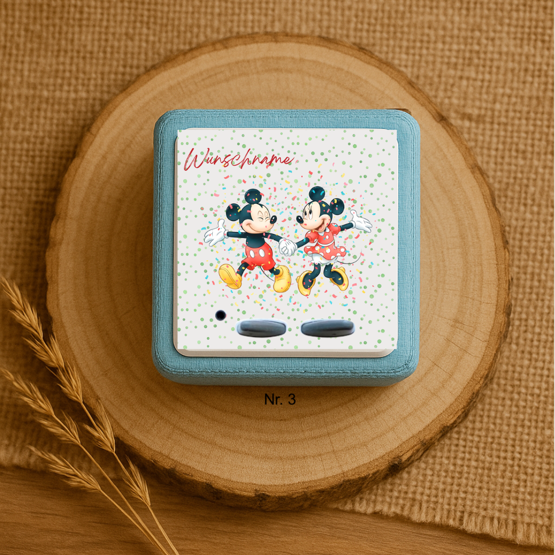 Personalisierte Toniebox Schutzfolie mit Namen - Mickey Mouse & Friends