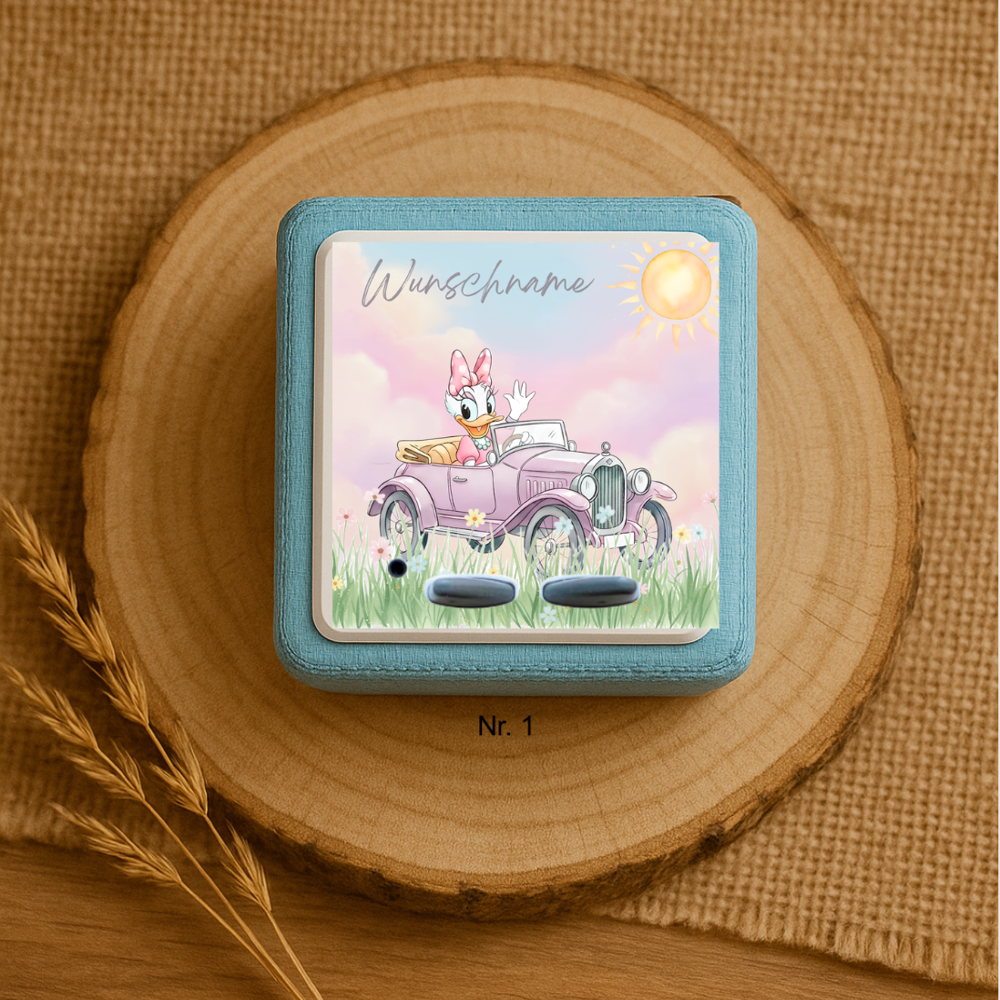 Personalisierte Toniebox Schutzfolie mit Namen - Minnie & Daisy