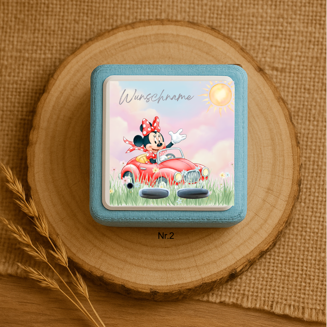 Personalisierte Toniebox Schutzfolie mit Namen - Minnie & Daisy
