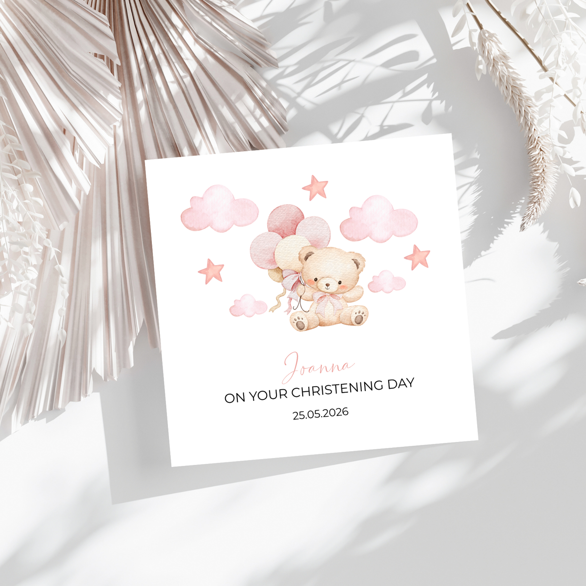 Little Blessing - Personalisierte Taufkarte