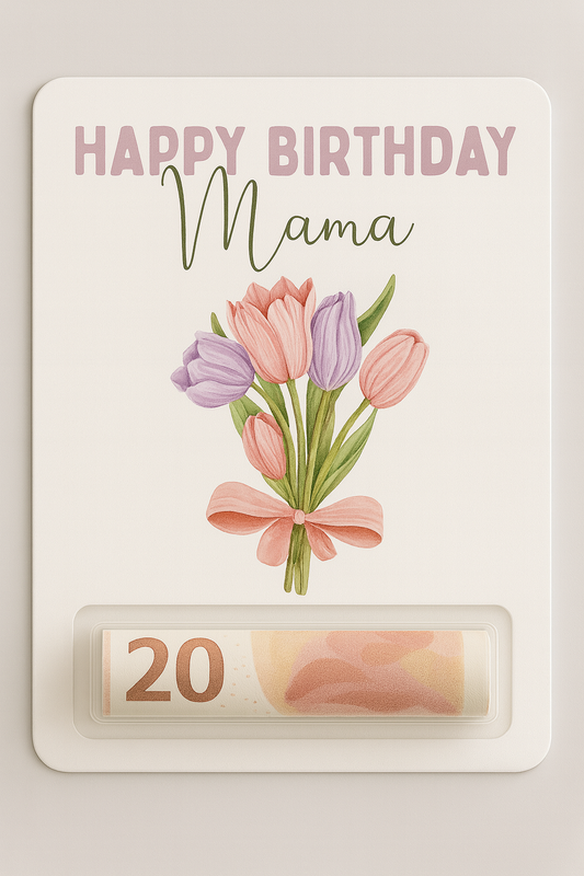 Personalisierte Geburtstags Geldgeschenkkarte