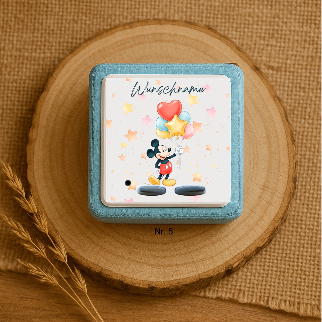 Personalisierte Toniebox Schutzfolie mit Namen - Mickey Mouse & Friends