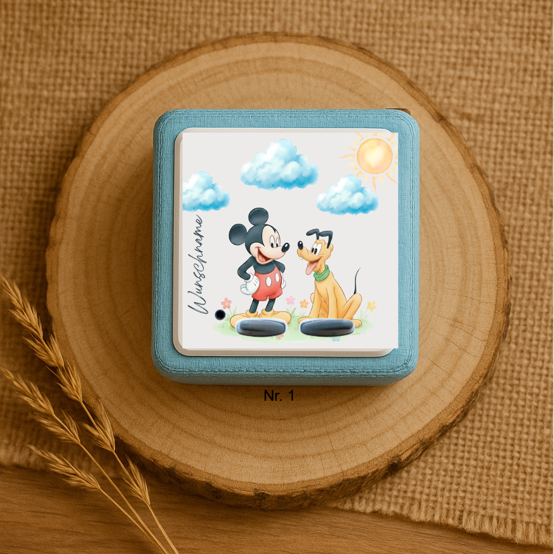 Personalisierte Toniebox Schutzfolie mit Namen - Mickey Mouse & Friends