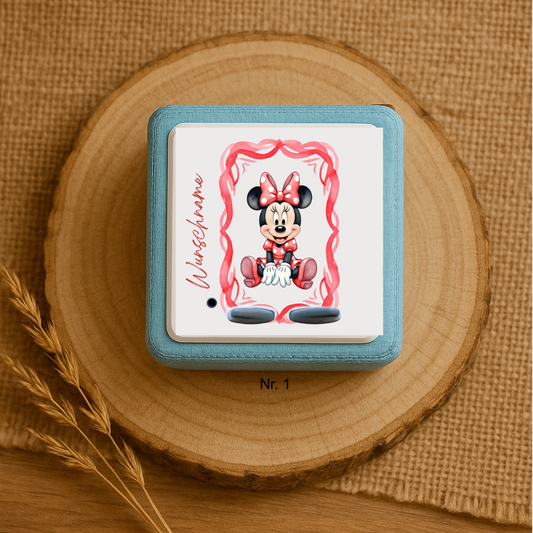 Personalisierte Toniebox Schutzfolie mit Namen - Minnie Mouse
