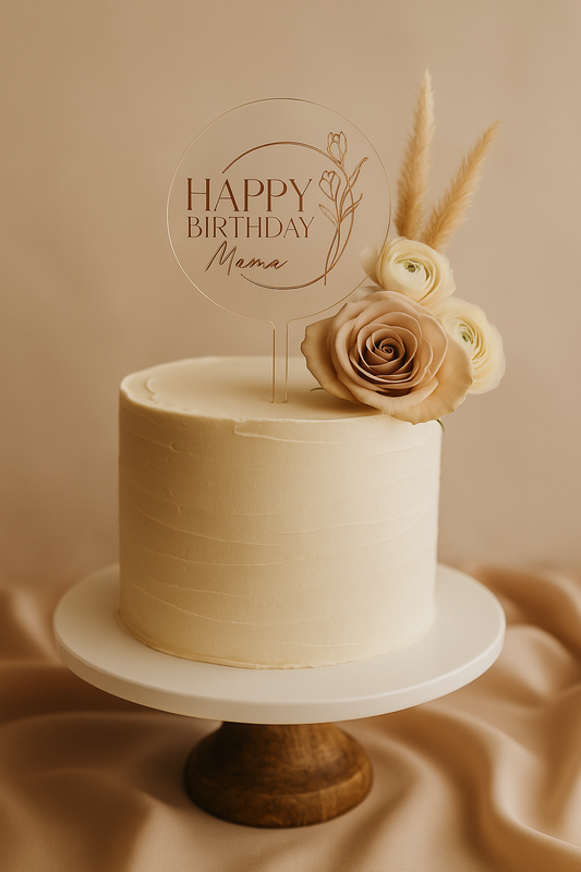 Caketopper "Happy Birthday Mama"