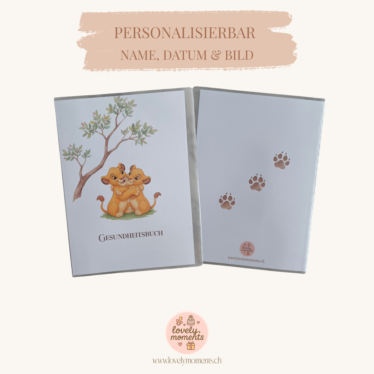 Little Lion Love - Gesundheitsbuch-Hülle