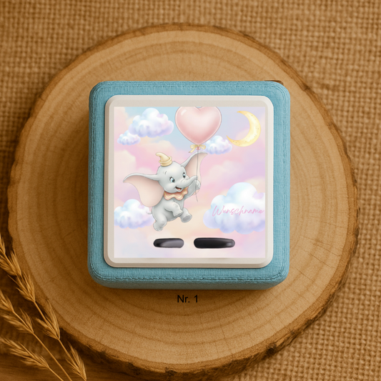 Personalisierte Toniebox Schutzfolie mit Namen - Dumbo
