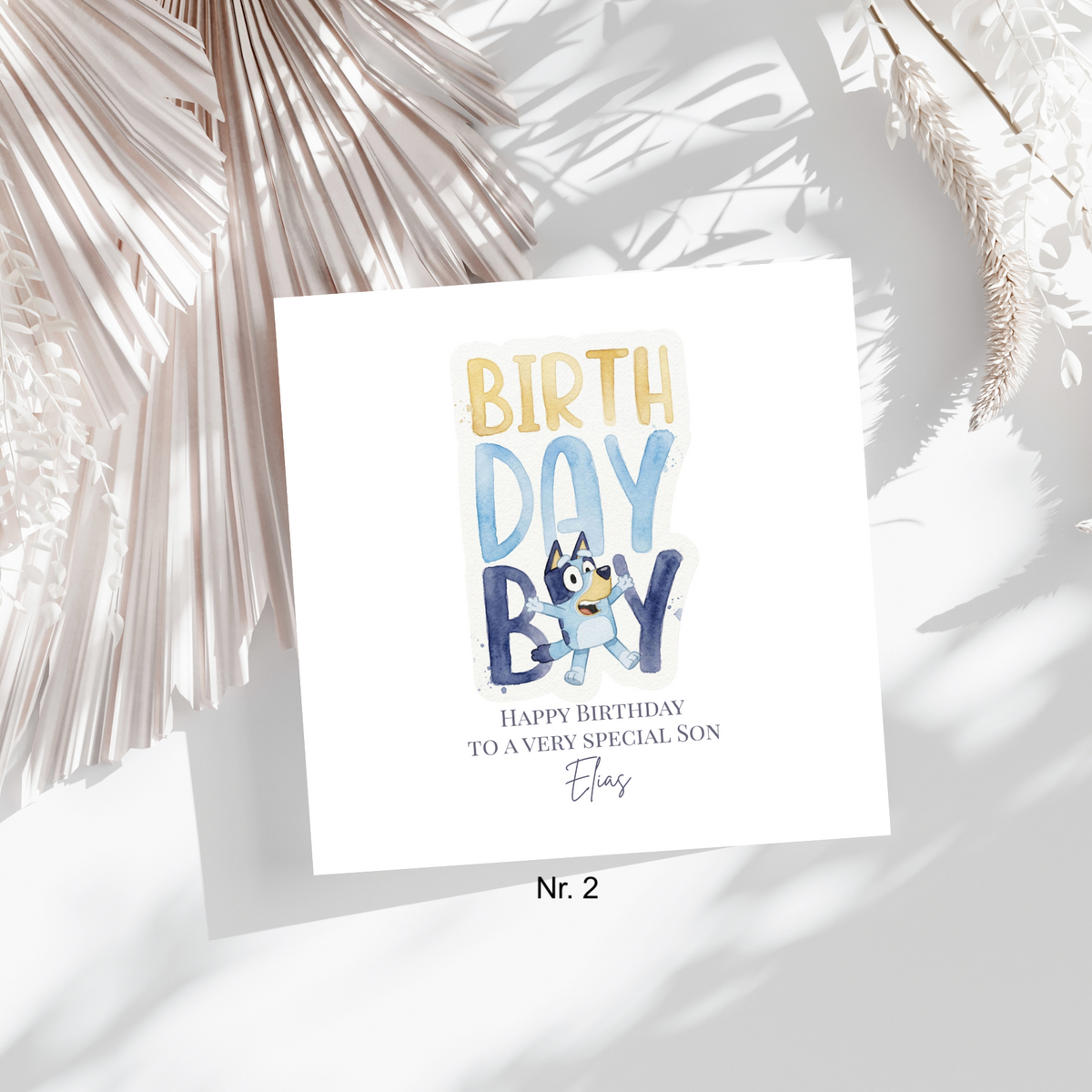Birthday Boy - personalisierte Geburtstagskarte