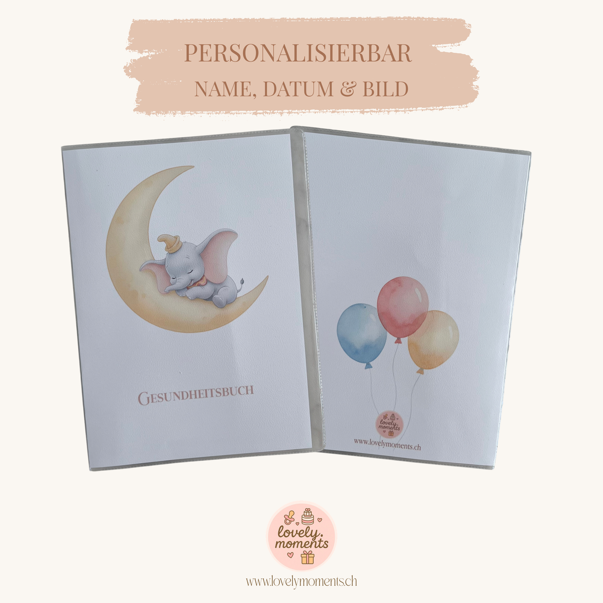 Little Elephant - Gesundheitsbuch-Hülle