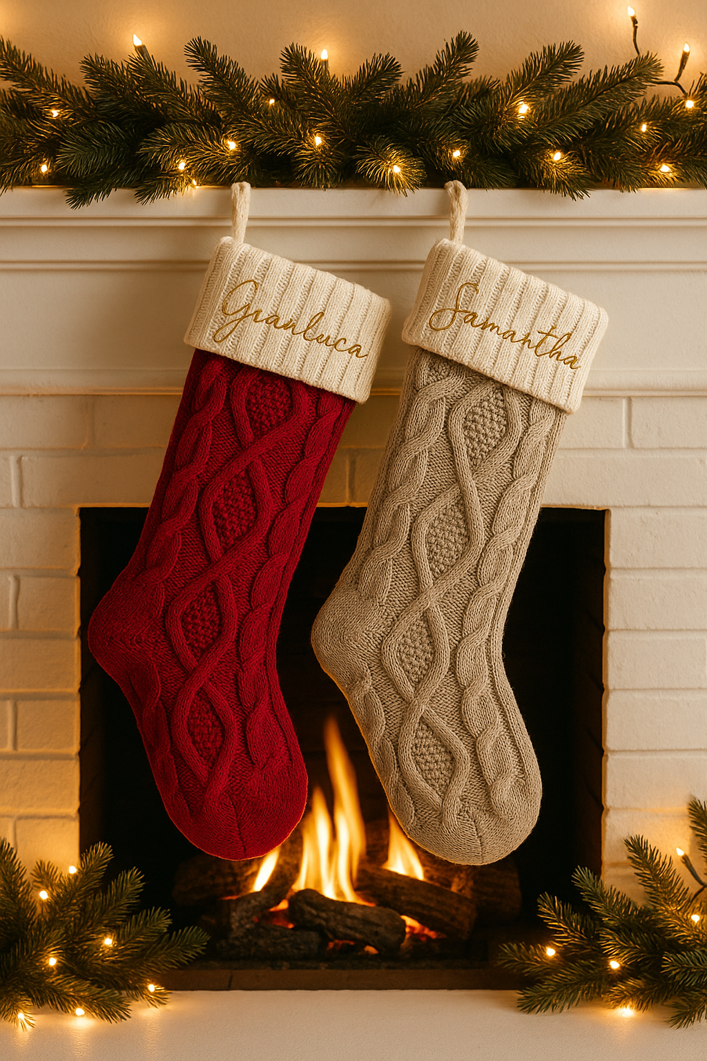 Personalisierter Weihnachtsstrumpf mit Namen