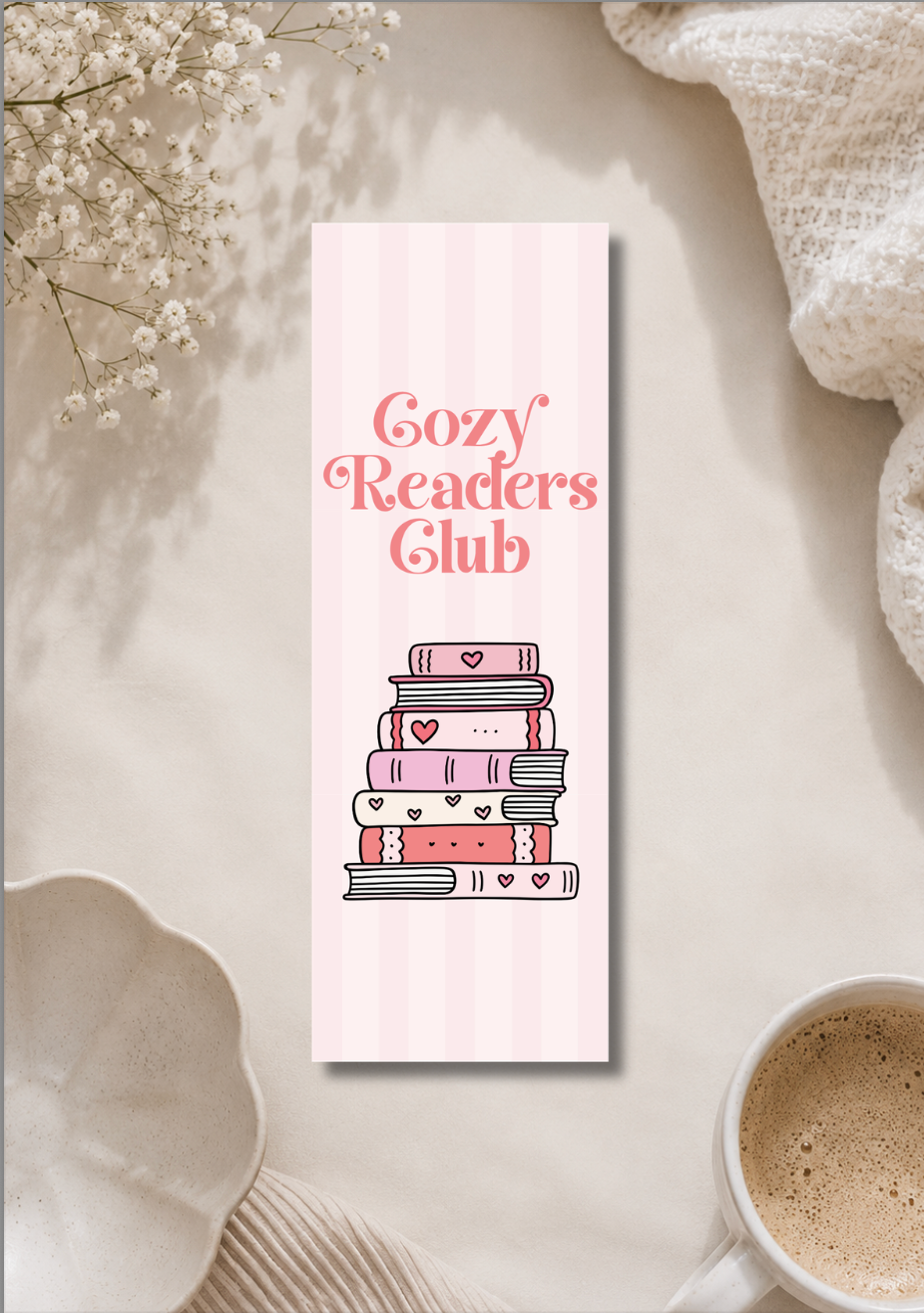 Cozy Readers Club - Bookmark