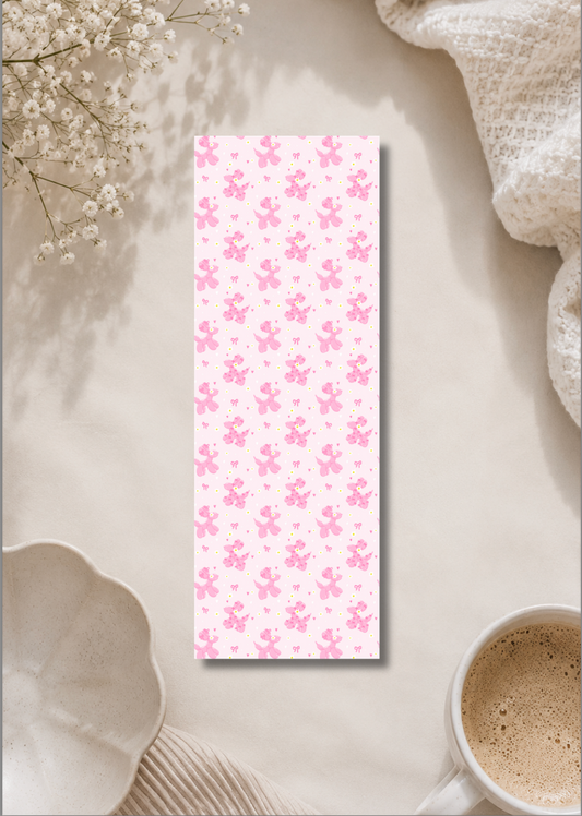 Pink Balloon Puppy - Bookmark