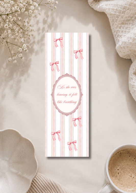 As she was leaving, it felt like breathing - Bookmark