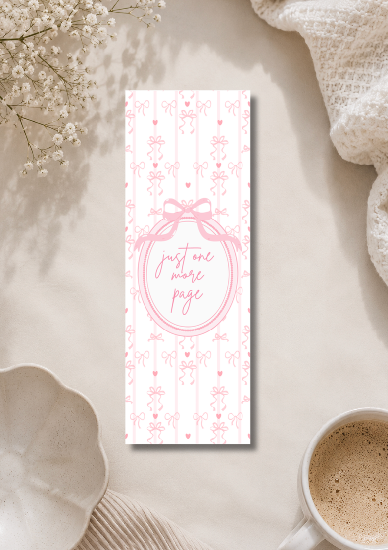 Just one more Page Girly - Bookmark