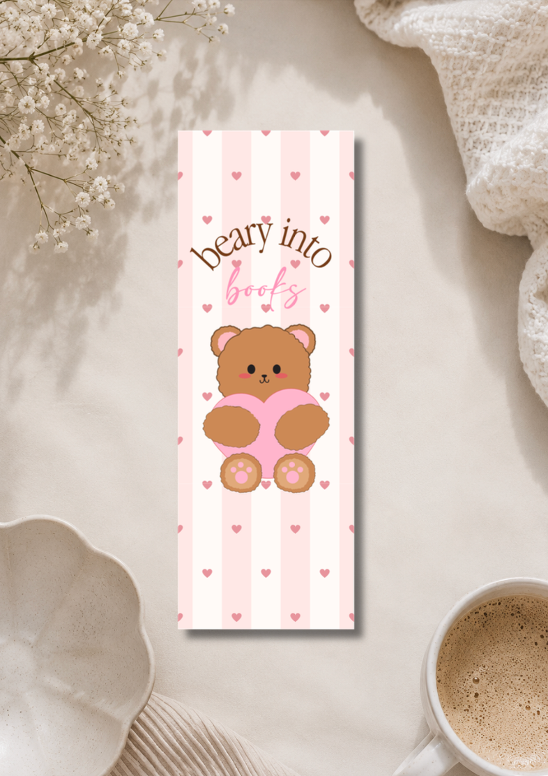 Beary into Books - Bookmark