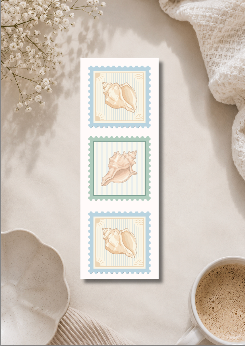 Seashell Stamps - Bookmark