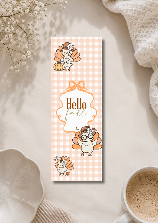 Hello Fall   - Bookmark
