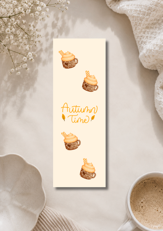 Autumn Coffee Time - Bookmark