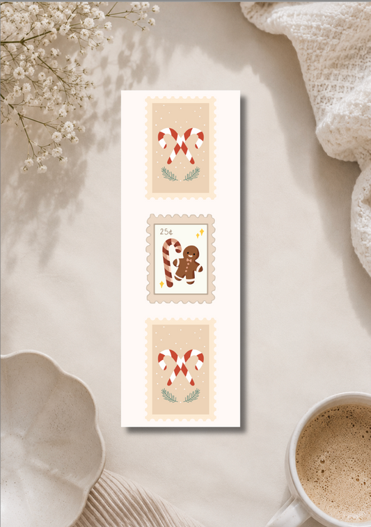 Candy Cane Christmas - Bookmark