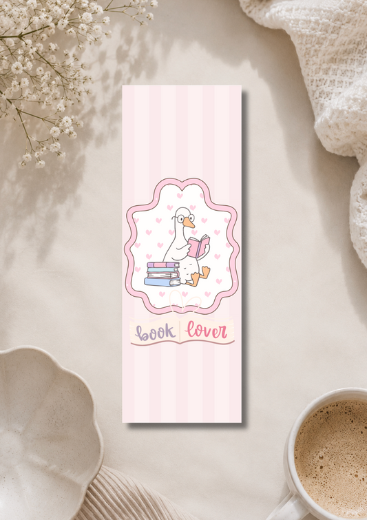 Book Lover - Cute Goose- Bookmark