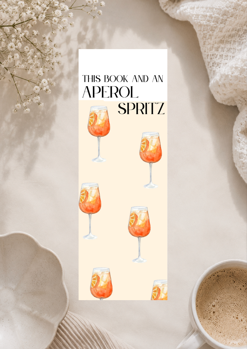 This Book & an Aperol Spritz - Bookmark