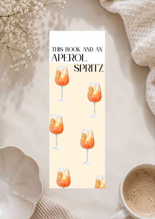 This Book & an Aperol Spritz - Bookmark