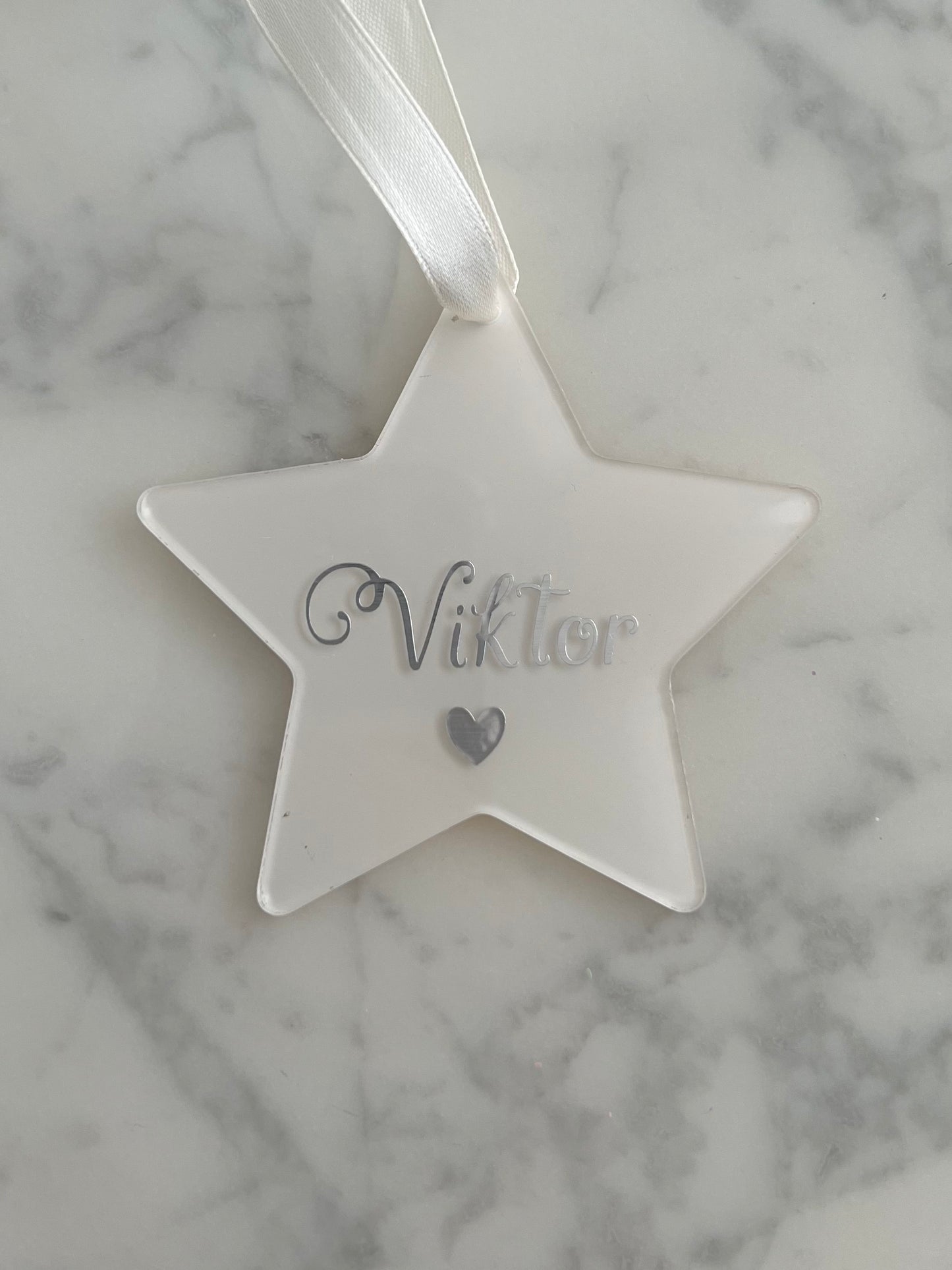 Personalisierter Weihnachtsstern - Acryl Ornament