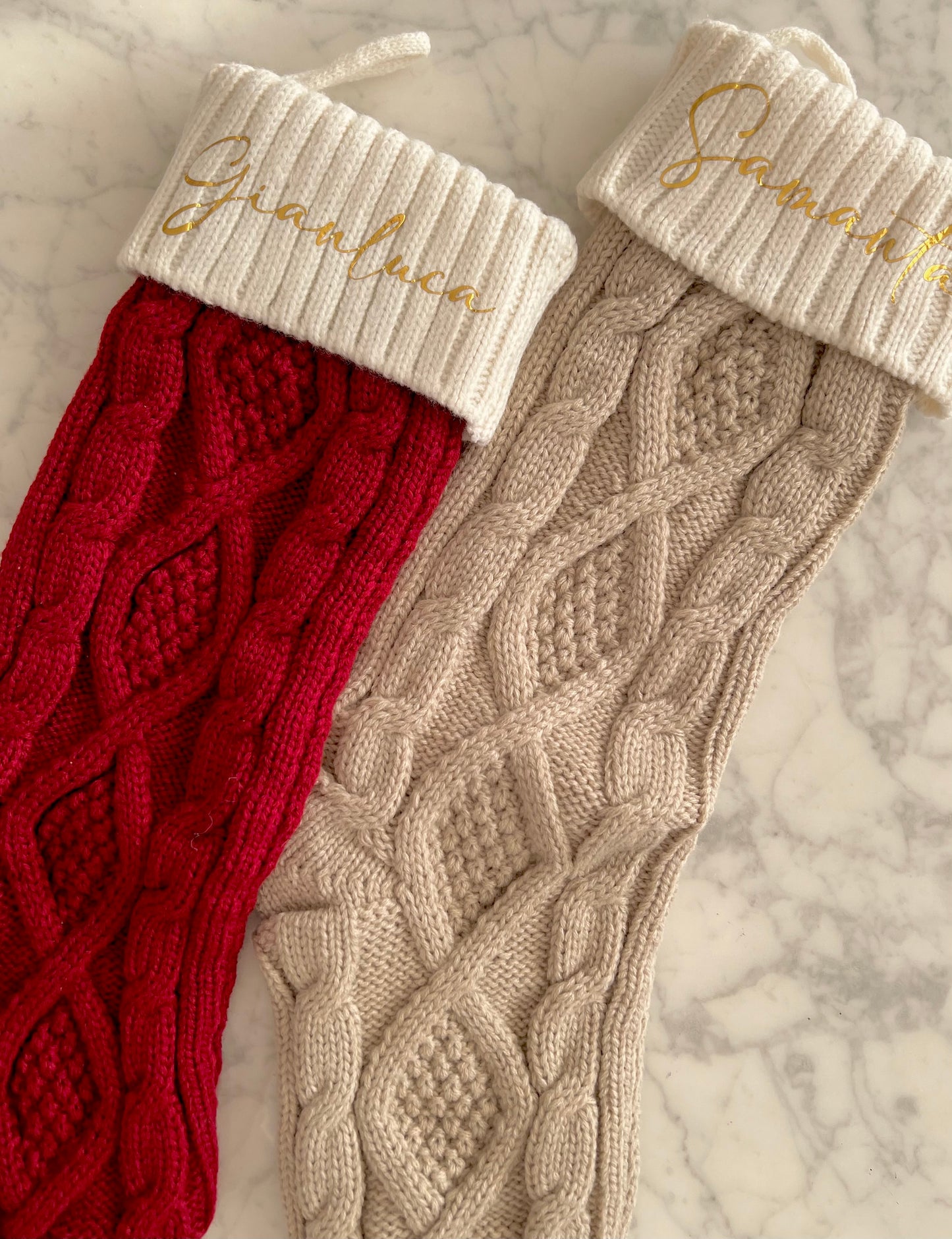 Personalisierter Weihnachtsstrumpf mit Namen