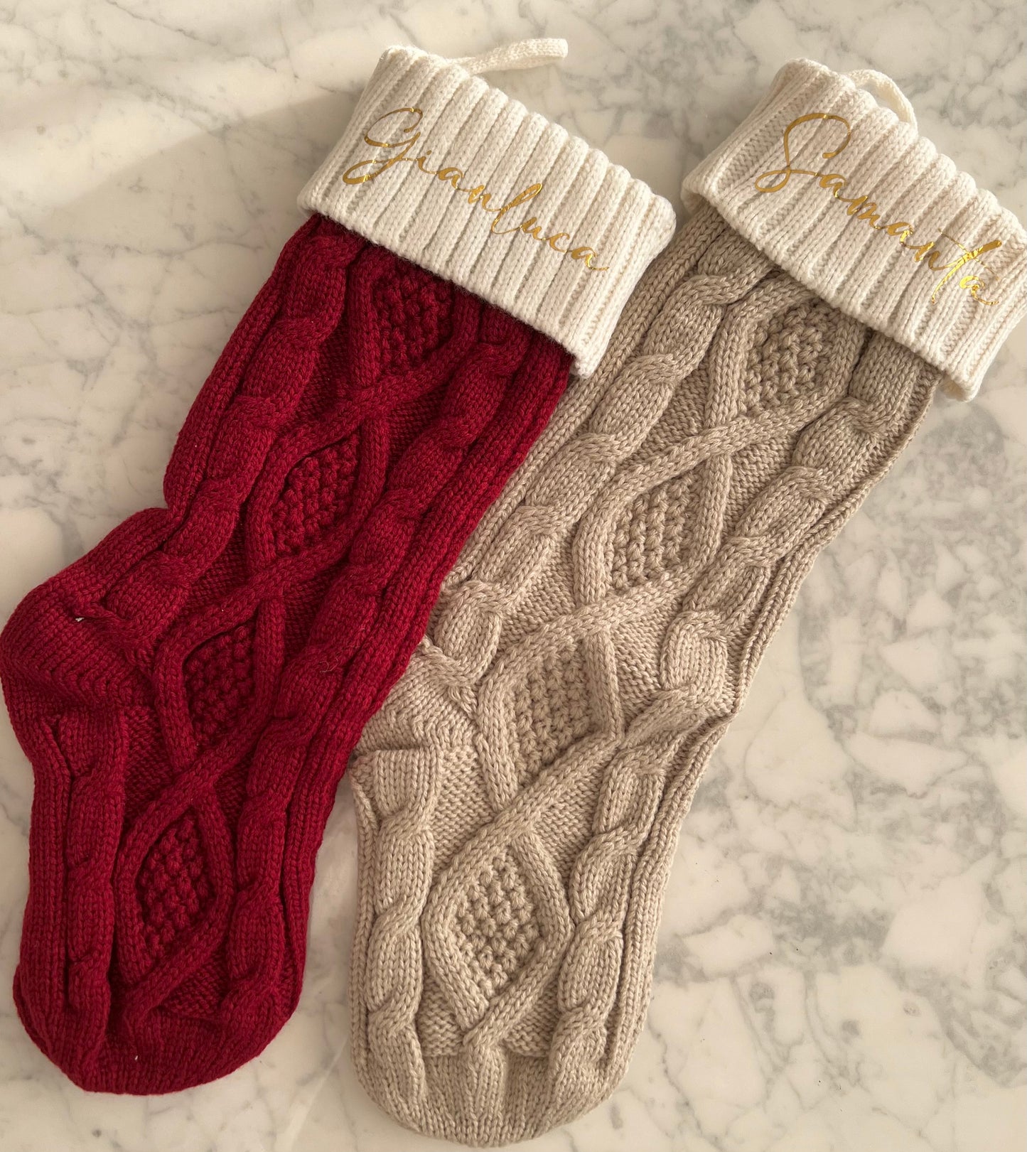 Personalisierter Weihnachtsstrumpf mit Namen