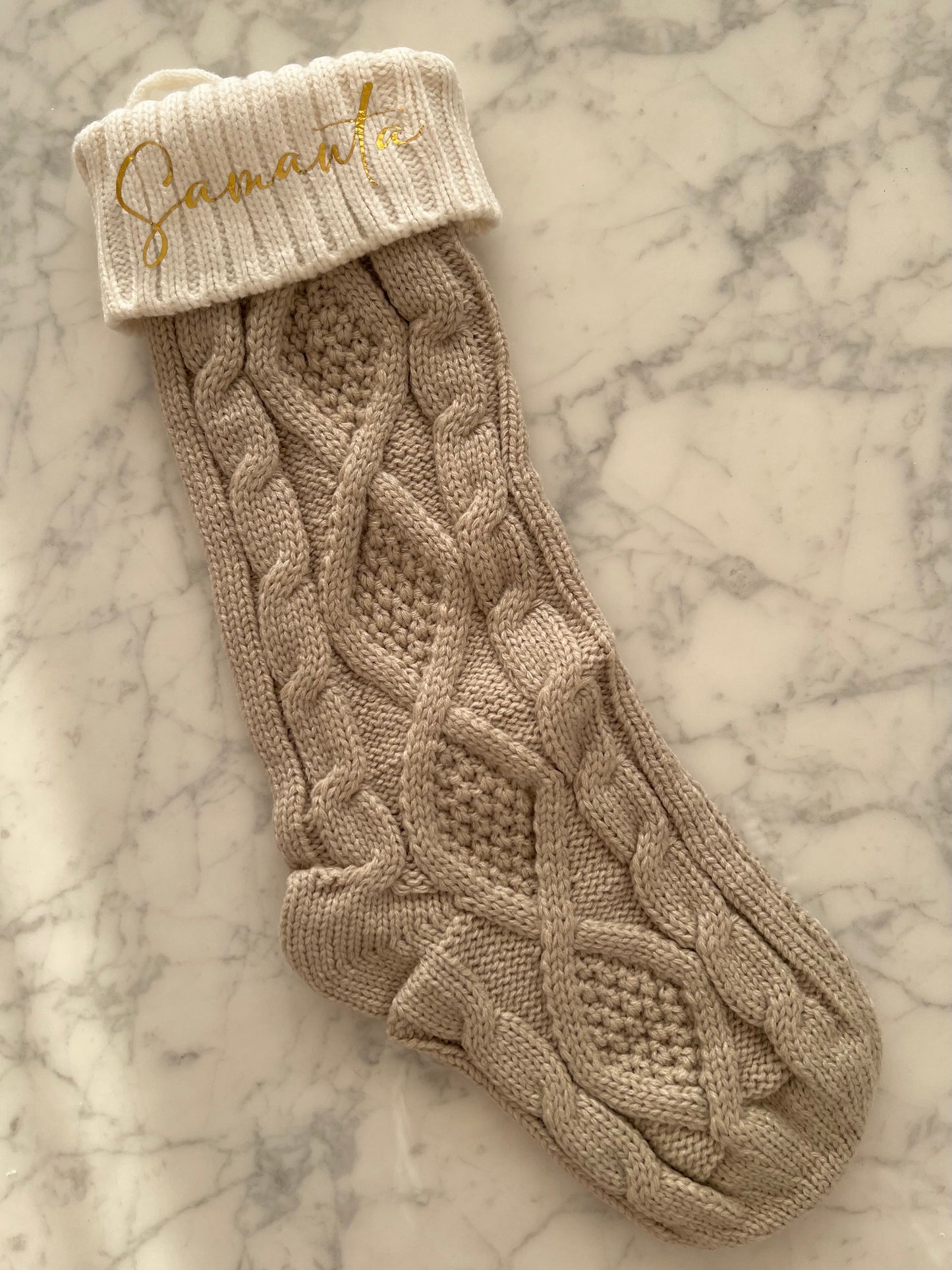 Personalisierter Weihnachtsstrumpf mit Namen