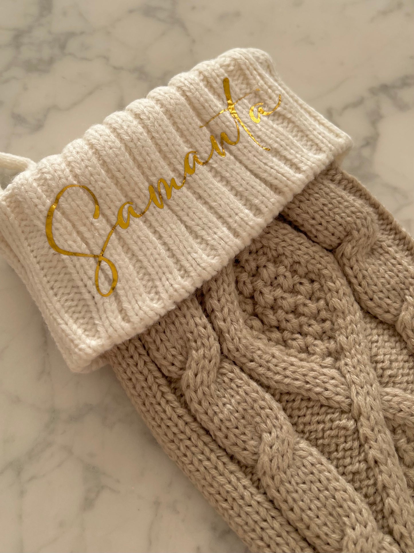 Personalisierter Weihnachtsstrumpf mit Namen