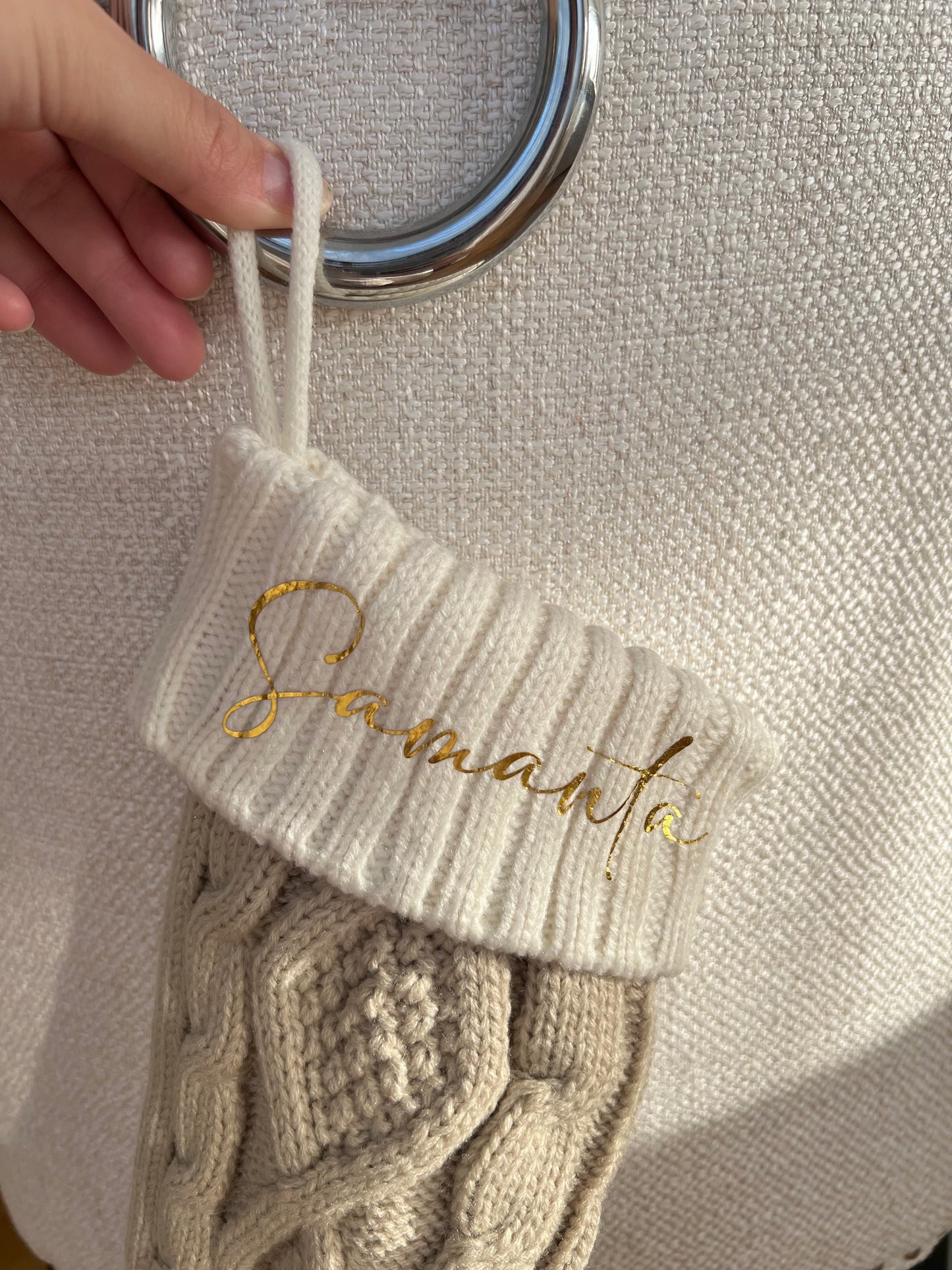 Personalisierter Weihnachtsstrumpf mit Namen