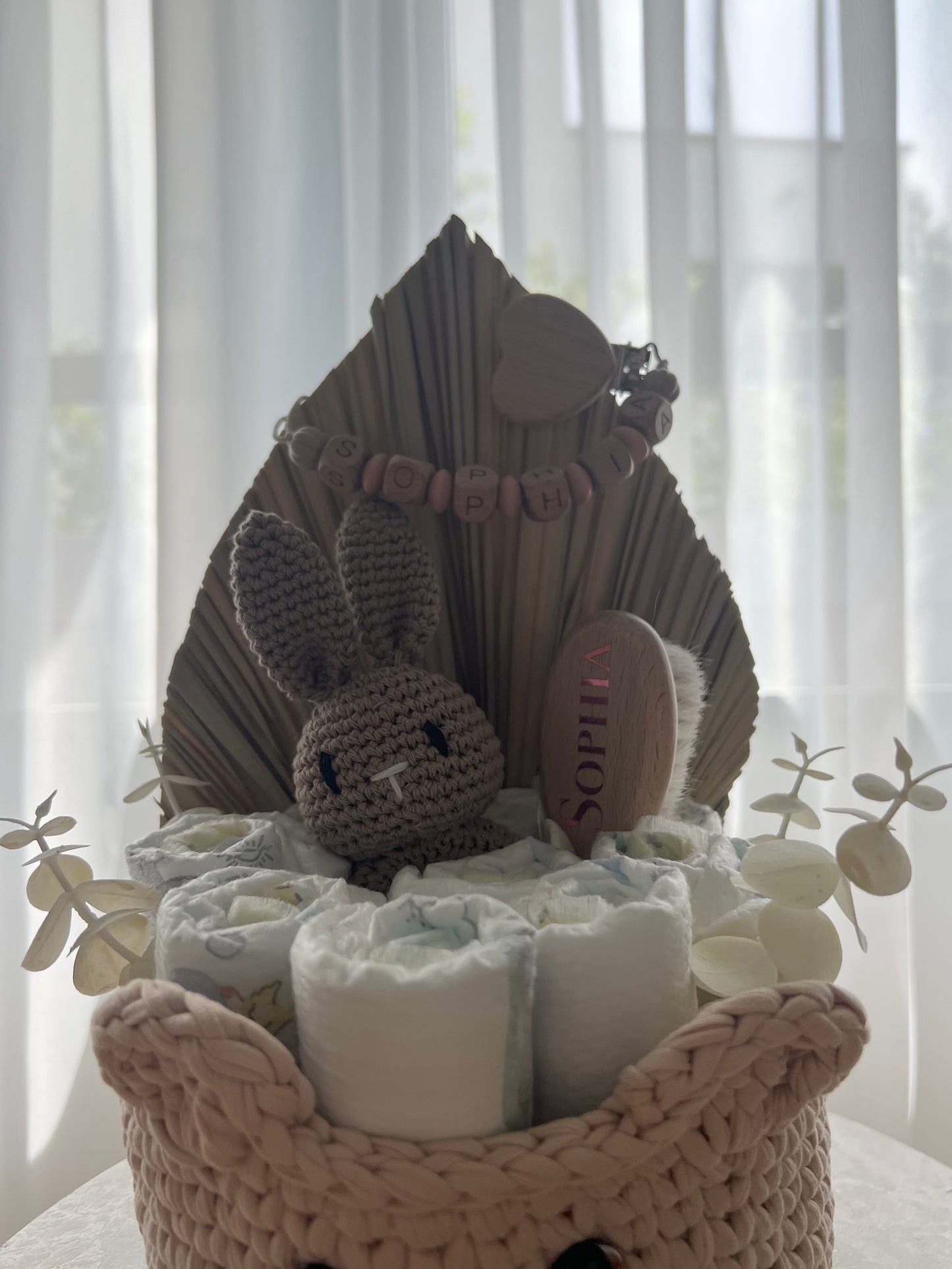 Teddy Bear Diaper Gift Basket