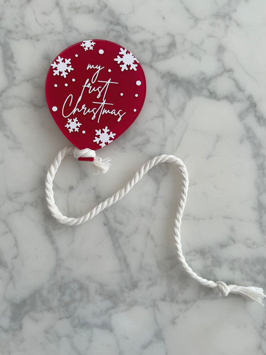 My frist Christmas - Weihnachtsballon Ornament für Babys