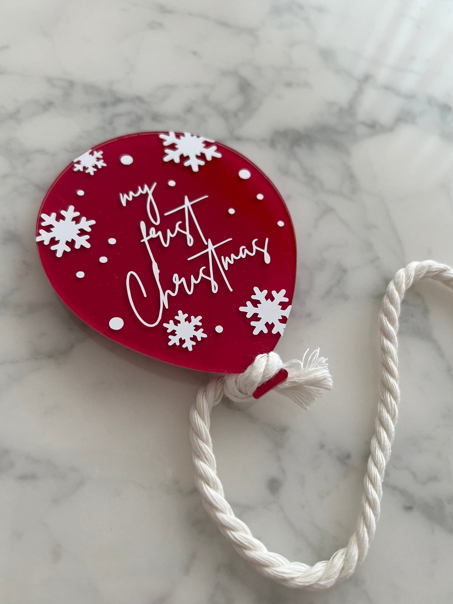 My frist Christmas - Weihnachtsballon Ornament für Babys