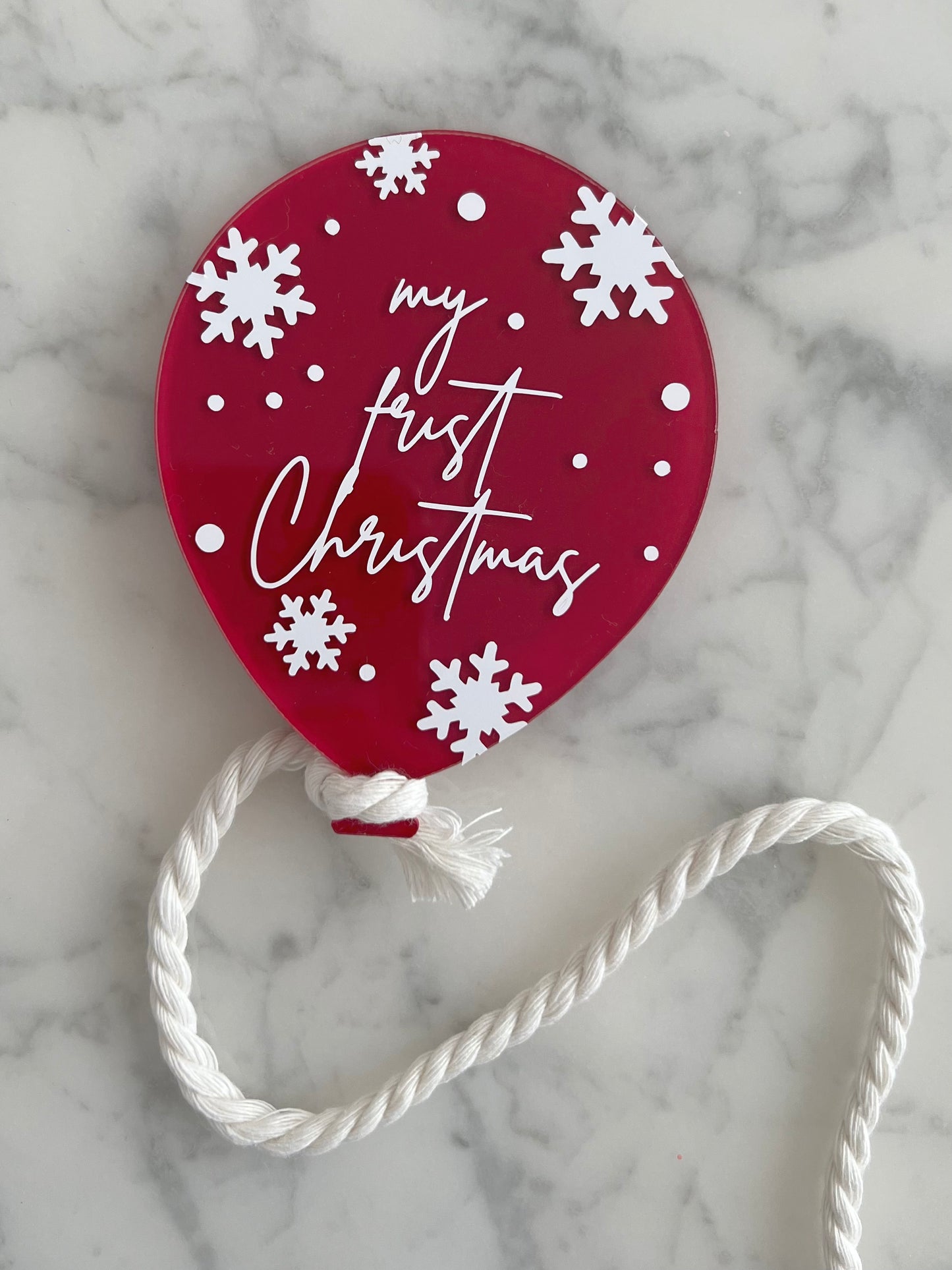 My frist Christmas - Weihnachtsballon Ornament für Babys