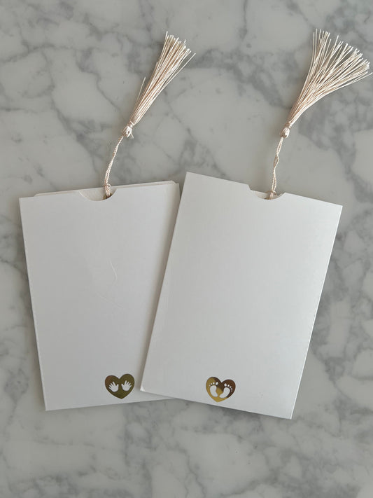 Baby Handabdruck / Fussabdruck Karte